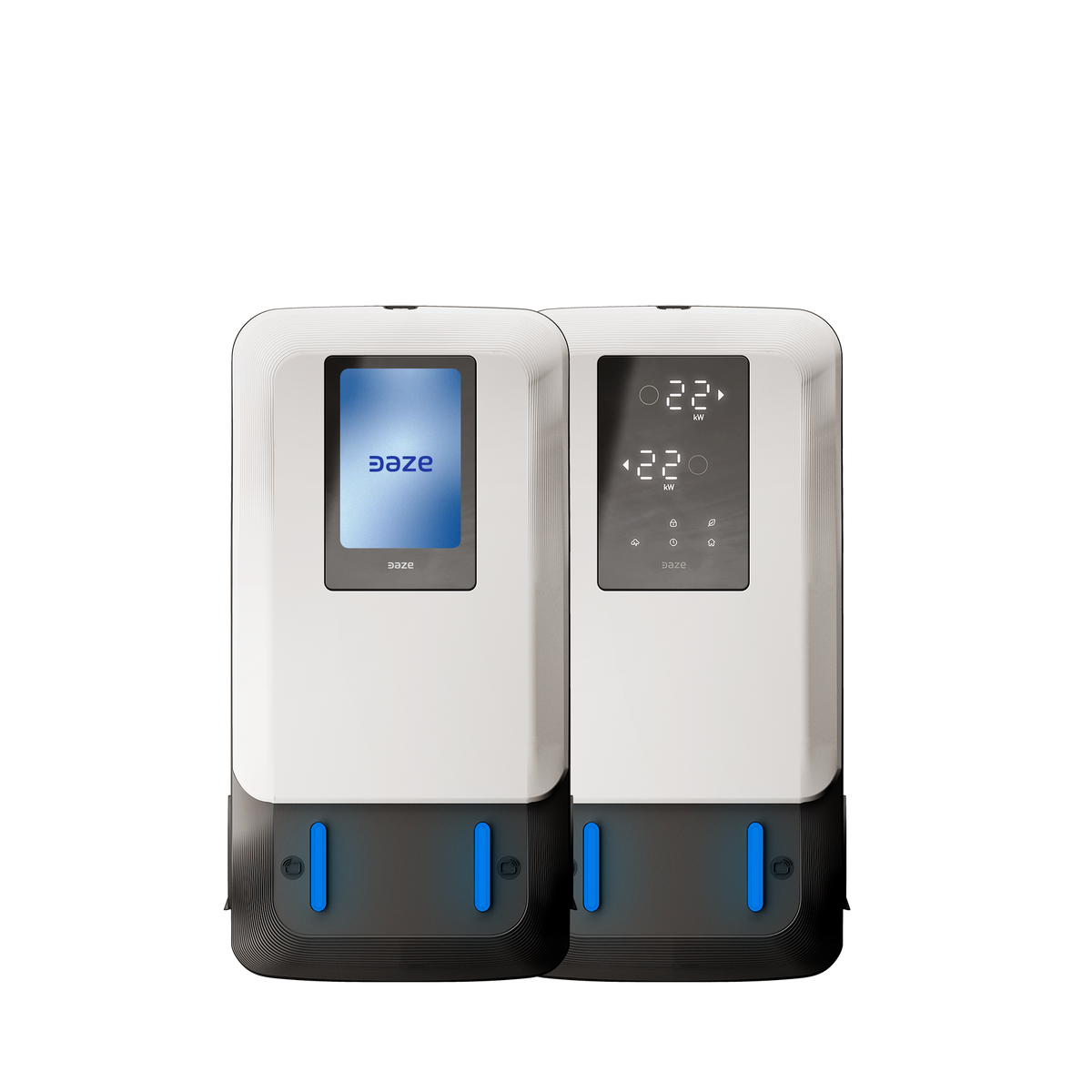Duo e Duo Pro affiancate, schermo LCD a colori e display LED